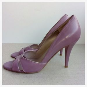 Nine West Women US 8M Lilac Leather High Heels